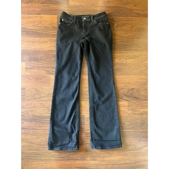 Levi’s Superlow Bootcut Jeans 26 Black Y2K Low Rise Stretch Denim Classic Fit - Picture 1 of 6